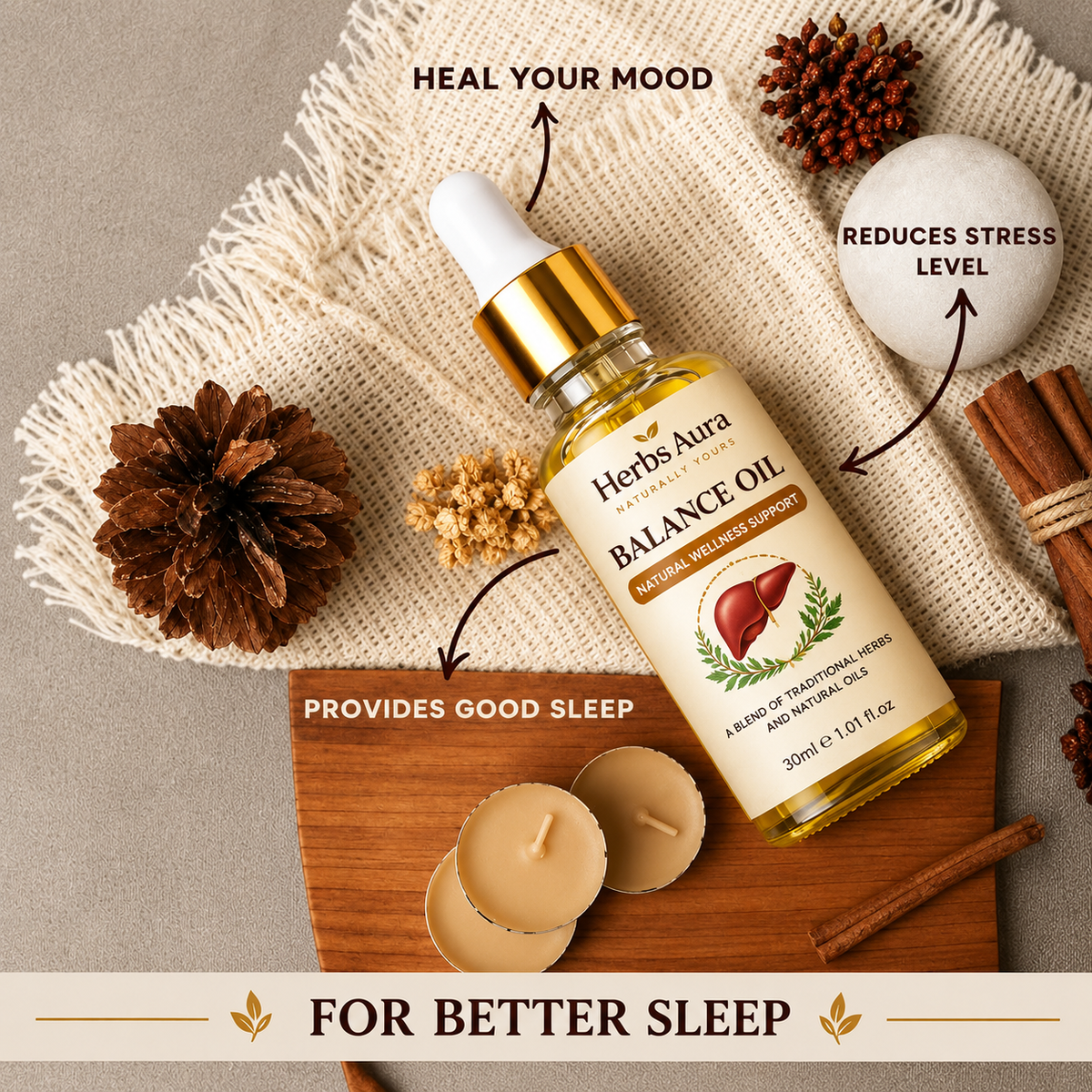 Herbs Aura Liver Balance Oil – Natural Herbal Wellness Support