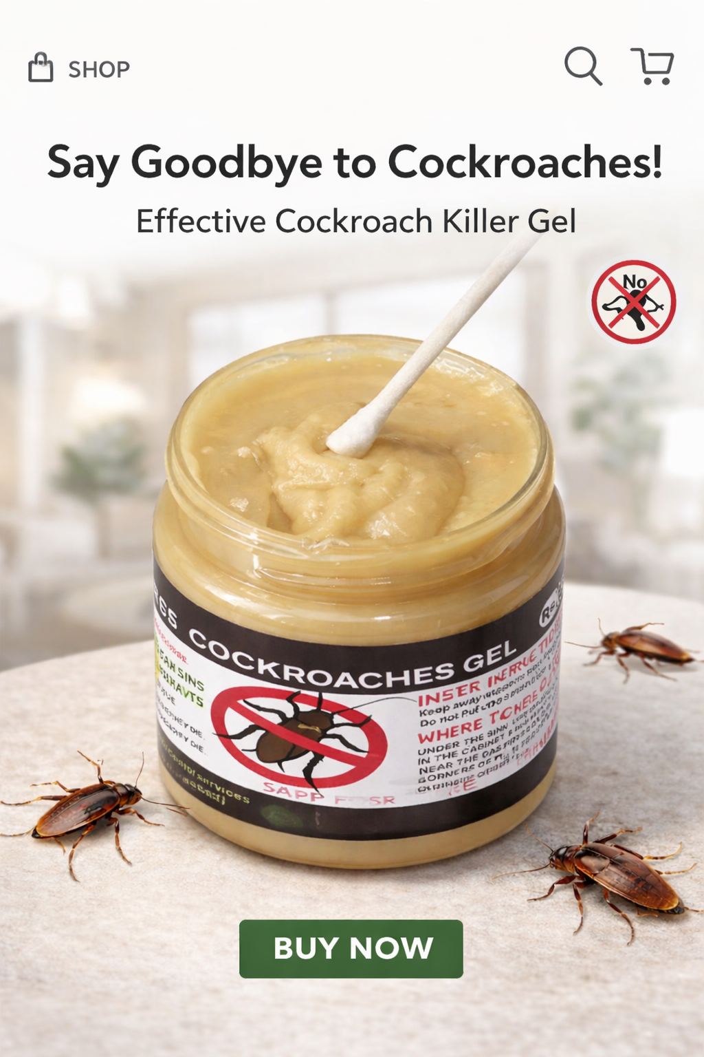 Instant Cockroach Killer Gel – Instant Results ⚡