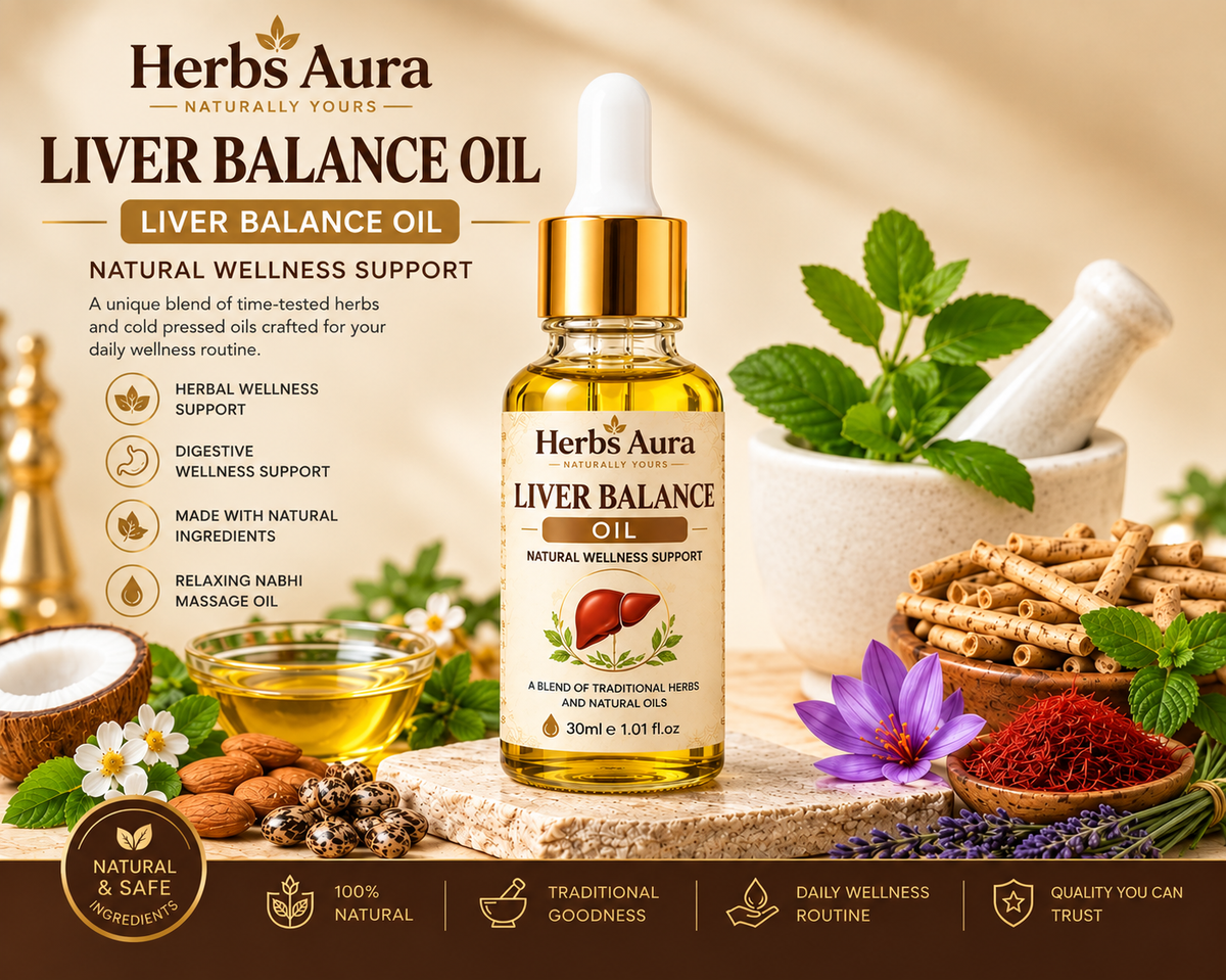 Herbs Aura Liver Balance Oil – Natural Herbal Wellness Support
