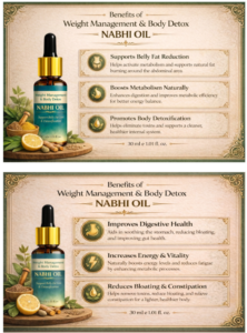 🌿 Weight Management & Body Detox Nabhi Oil 🌿